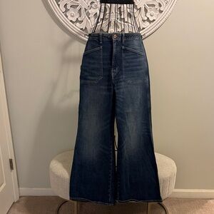 Pilcro Dark Blue Flare Jeans